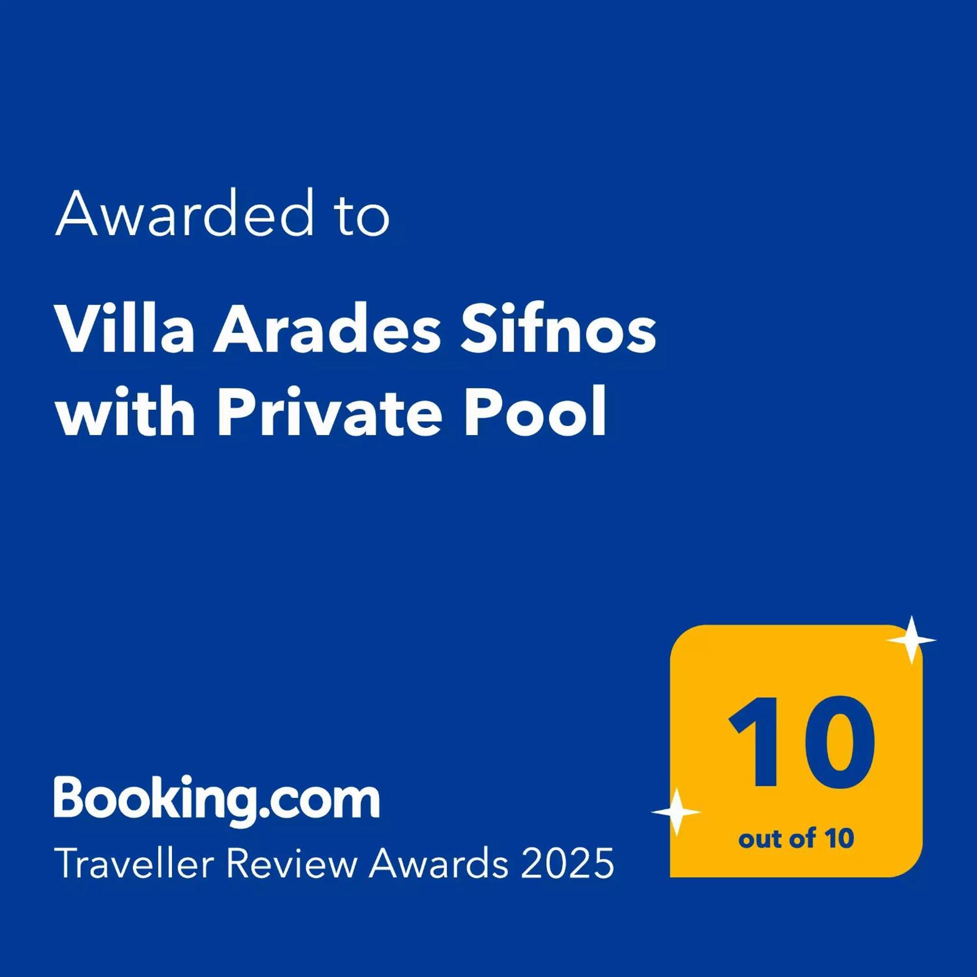 Villa Arades Sifnos With Private Pool Apollonía Exteriör bild